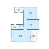 Urban Homes Charholi 1 BHK Floor Plan Image